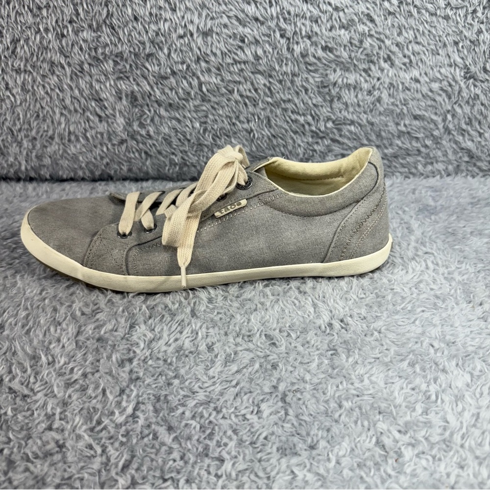 Taos Star Lace-Up Sneakers Gray Canvas STA-12844 Women's Size 10.5